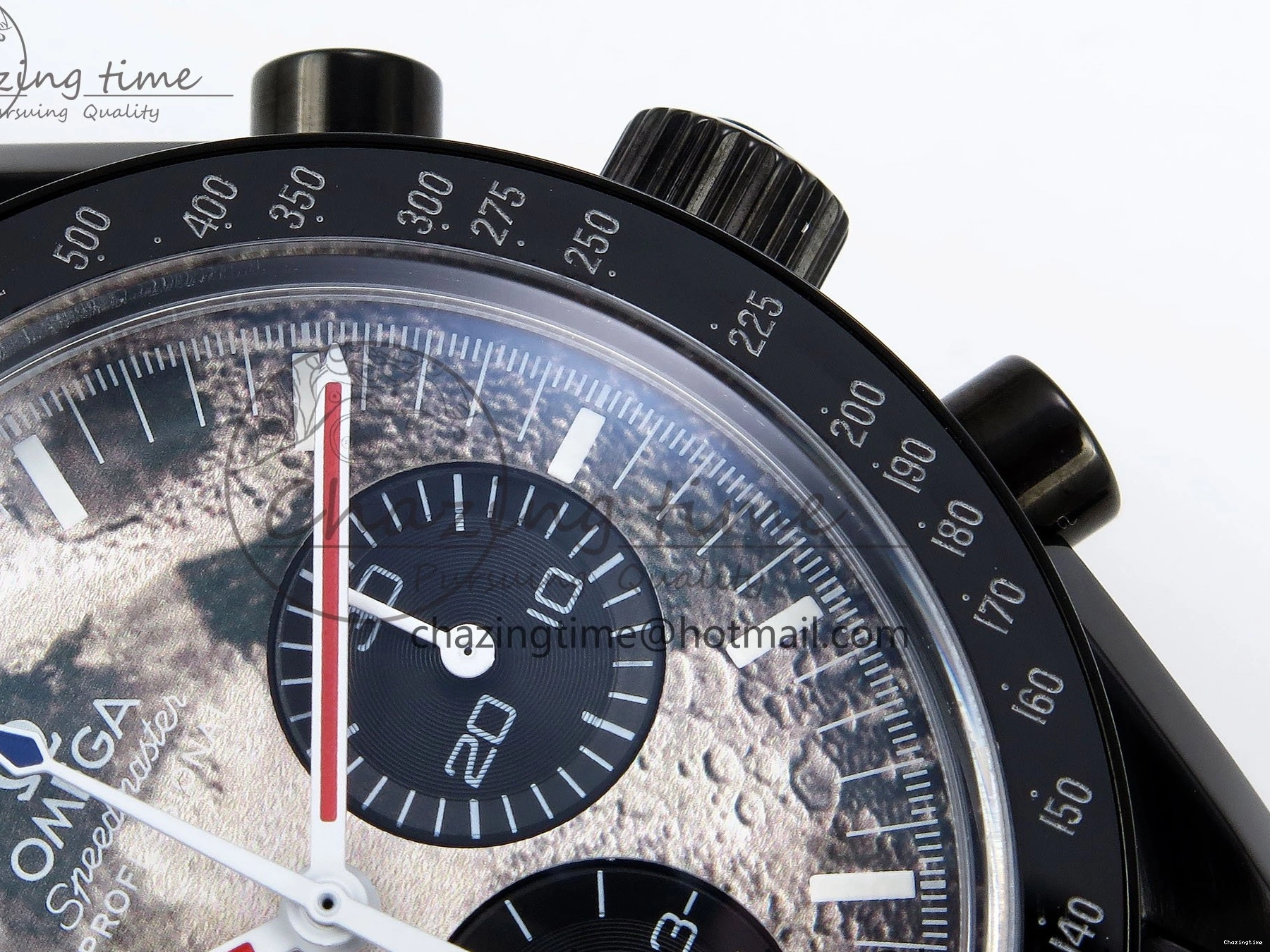 0413 Speedmaster Black Benom PVD Moon RMF Best Edition on PVD Bracelet Lemania HW WrinkleFree 7727